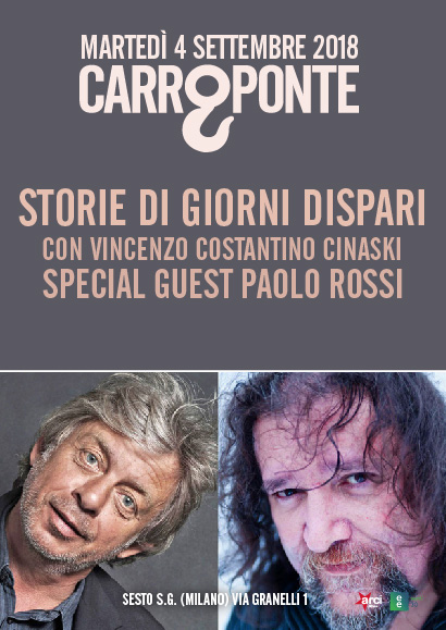 CINASKI + PAOLO ROSSI: STORIE DI GIORNI DISPARI